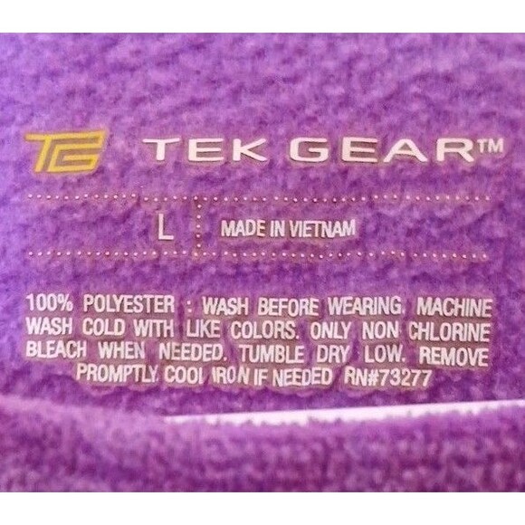 Tek Gear Women’s L Purple Long Sleeve Shirt Athletic Top Soft Brushed Interior - Picture 2 of 6
